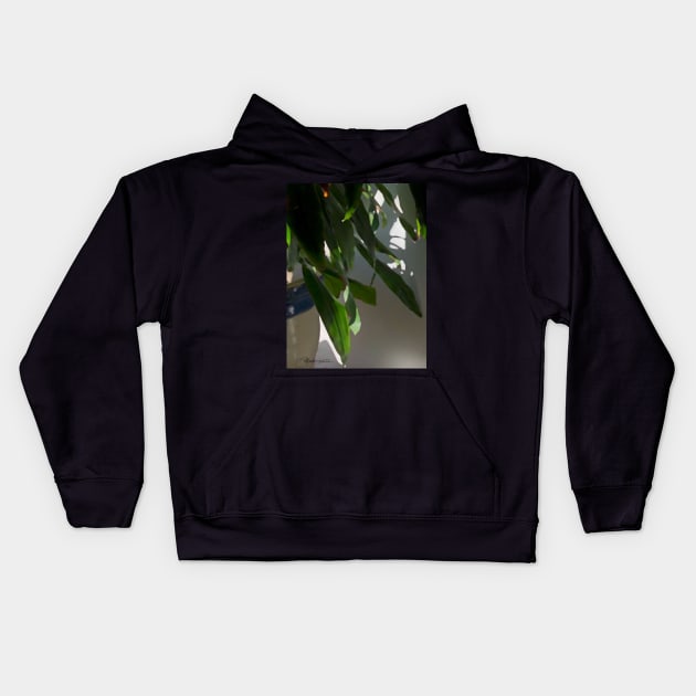 Sunrise on Leaves Kids Hoodie by MarkArTurner